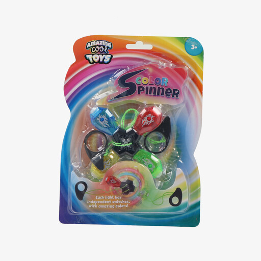 Color Spinner jojo met lichtjes