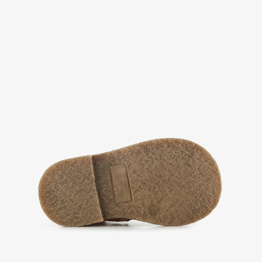 Leren meisjes enkellaarsjes goud