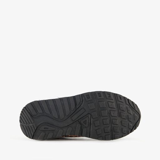 Meisjes sneakers met airzool en panterprint bruin