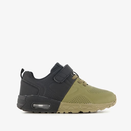 Jongens sneakers met airzool zwart groen