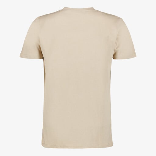 Heren T-shirt met opdruk beige