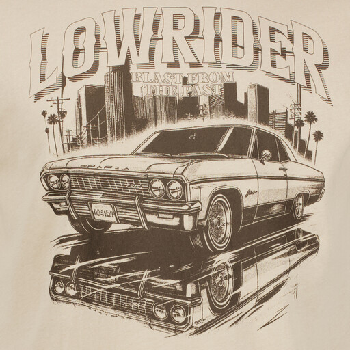 Heren T-shirt met opdruk beige