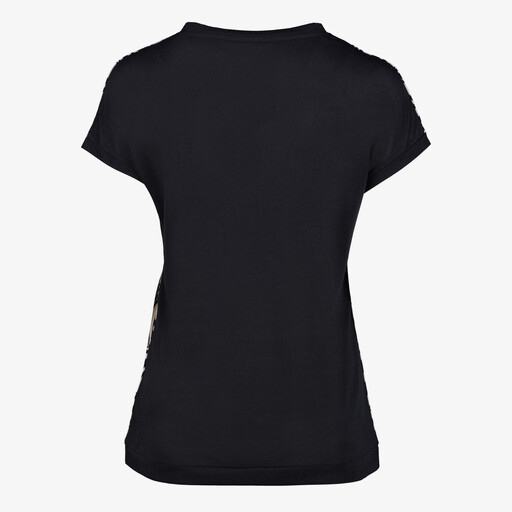 Dames top met print zwart wit