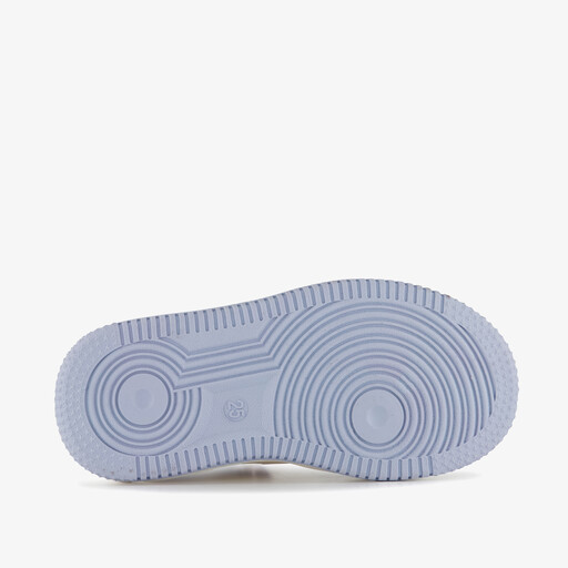 Hoge meisjes sneakers met hartje lila