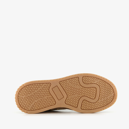 Meisjes sneakers met panterprint bruin zwart