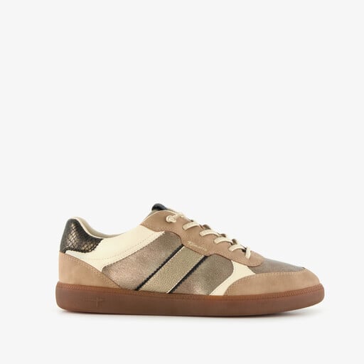 Dames sneakers beige goud
