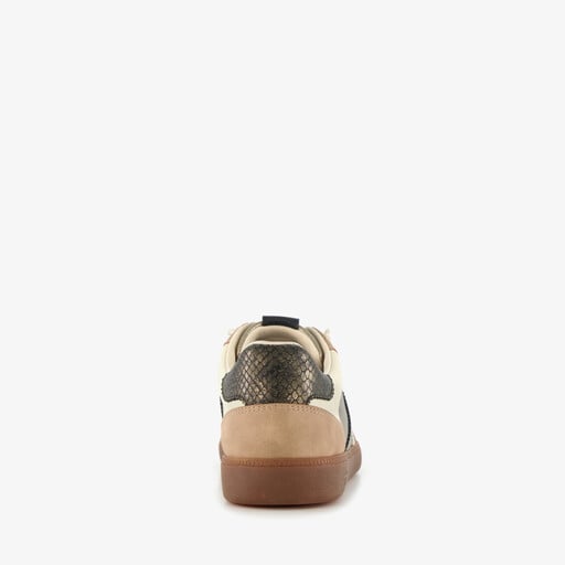 Dames sneakers beige goud