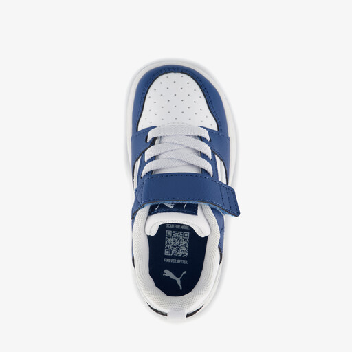 Rebound V6 LO jongens sneakers wit blauw