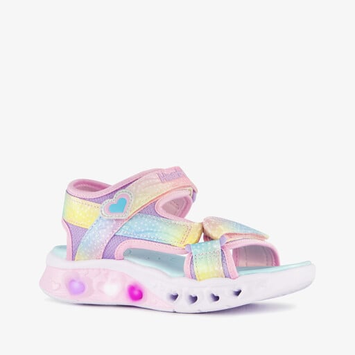 Meisjes sandalen met lichtjes pastel