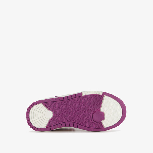 Hoge meisjes sneakers roze met glitters