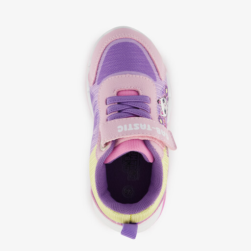 Meisjes sneakers met lichtjes in pastelkleuren