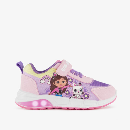 Meisjes sneakers met lichtjes in pastelkleuren