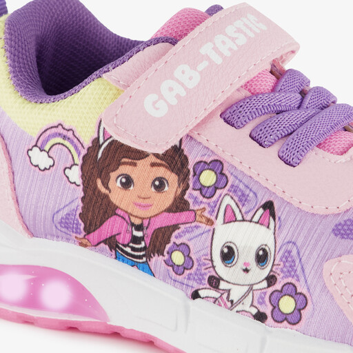 Meisjes sneakers met lichtjes in pastelkleuren
