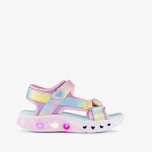 Meisjes sandalen met lichtjes pastel