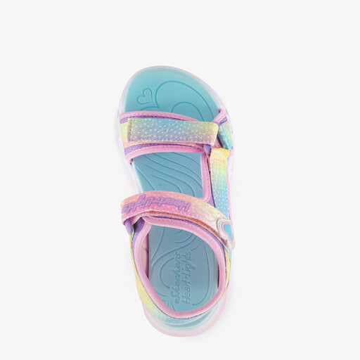Meisjes sandalen met lichtjes pastel