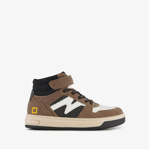 Hoge jongens sneakers bruin