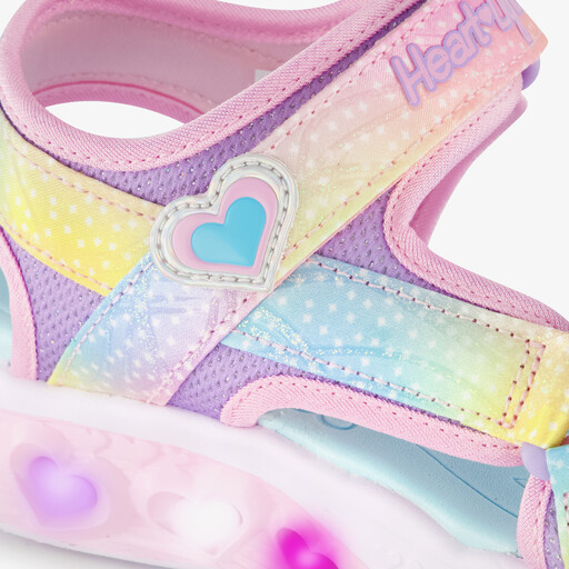 Meisjes sandalen met lichtjes pastel