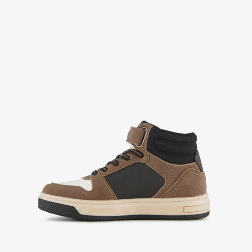 Hoge jongens sneakers bruin