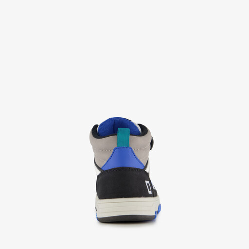 Hoge jongens sneakers grijs blauw