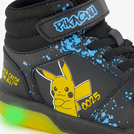 Hoge jongens sneakers met lichtjes zwart geel