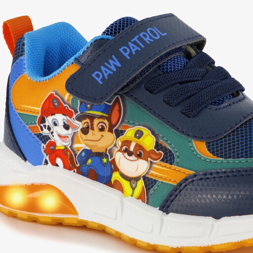 Jongens sneakers met lichtjes blauw oranje