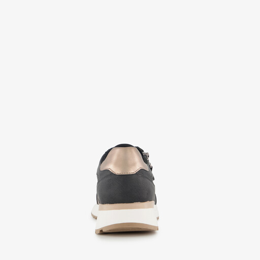 Dames sneakers zwart goud