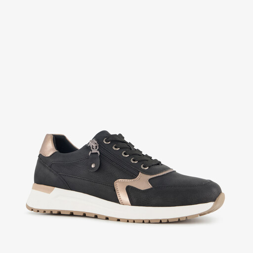 Dames sneakers zwart goud
