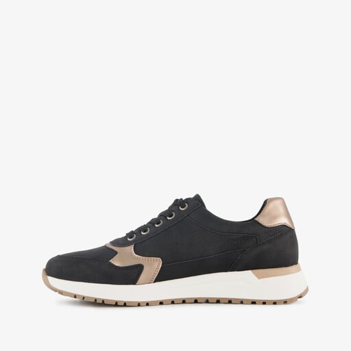 Dames sneakers zwart goud