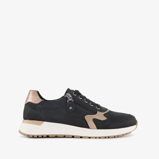 Dames sneakers zwart goud