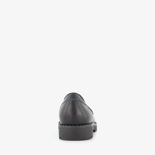Dames loafers met panterprint details zwart