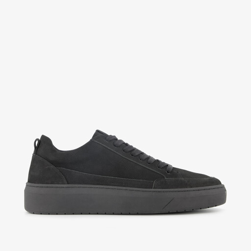 Leren heren sneakers zwart