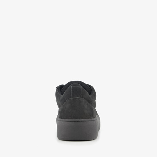 Leren heren sneakers zwart
