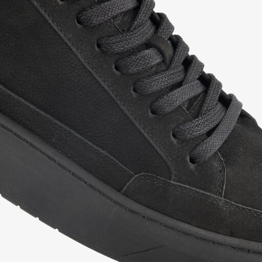 Leren heren sneakers zwart