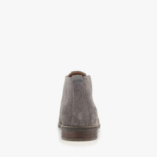 Van Beer leren heren veterschoenen grijs