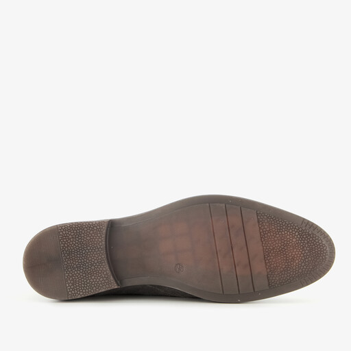 Van Beer leren heren veterschoenen grijs