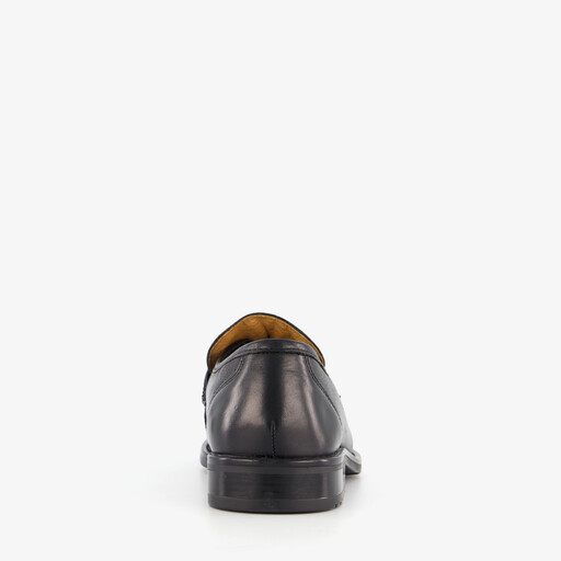Leren heren instapper zwart