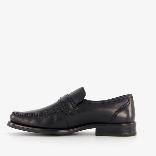 Leren heren instapper zwart