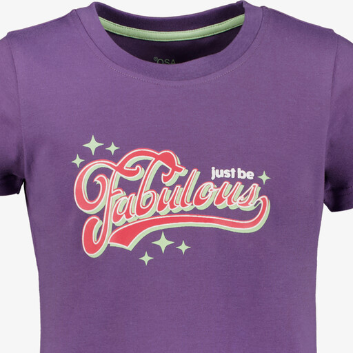 Meisjes sport set paars roze