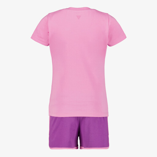 Meisjes sport set paars roze