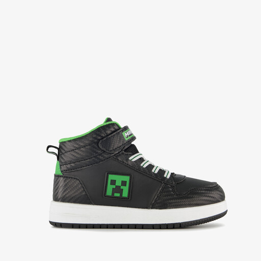 Hoge jongens sneakers zwart groen
