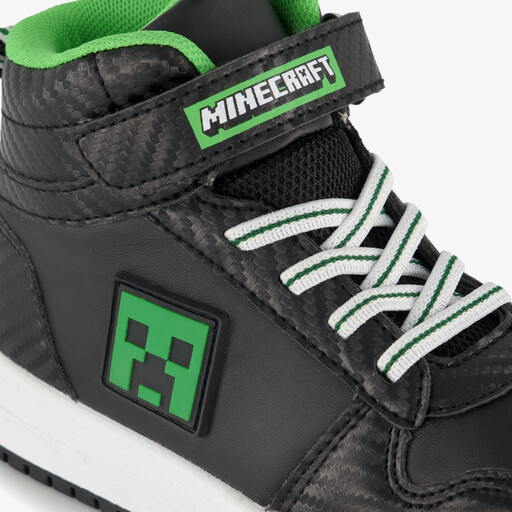 Hoge jongens sneakers zwart groen