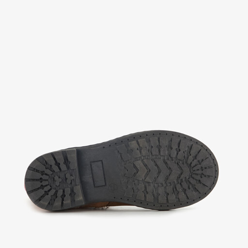 Suède meisjes cowboy enkellaarsjes bruin