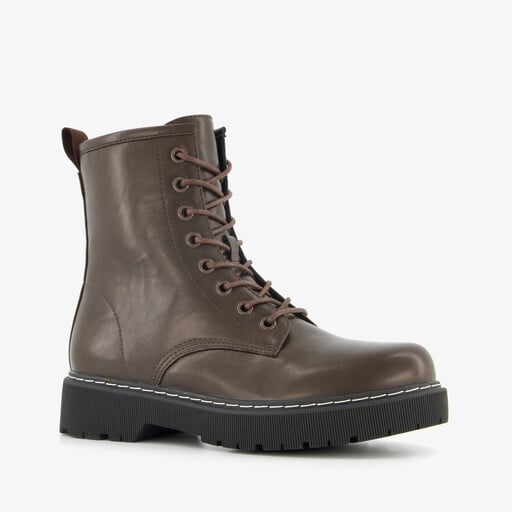Dames veterboots bruin