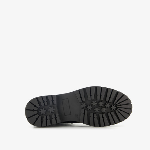 Dames boots met croco print zwart