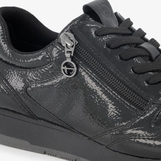 Lak dames sneakers zwart