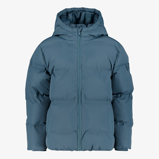 Jongens winterjas gewatteerd blauw