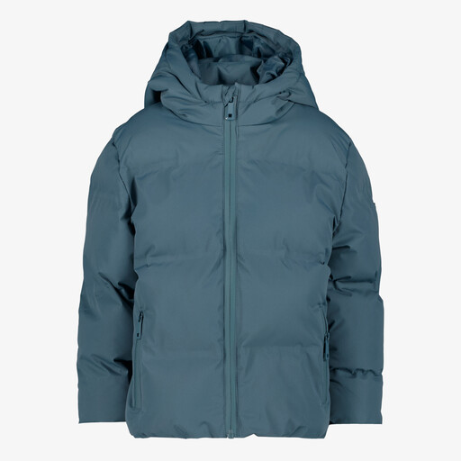 Gewatteerde jongens winterjas blauw