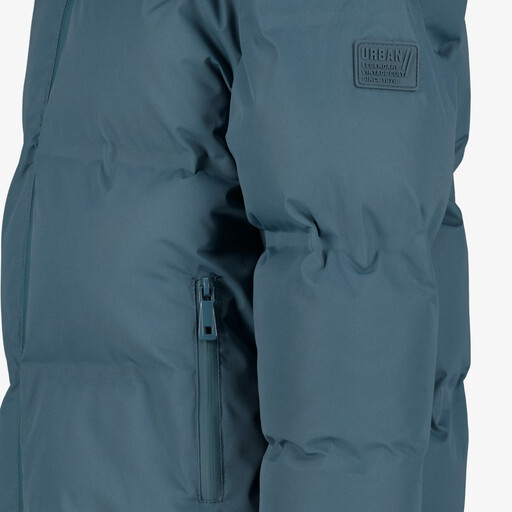 Gewatteerde jongens winterjas blauw
