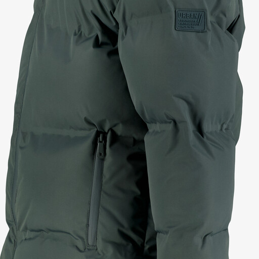 Jongens winterjas gewatteerd groen