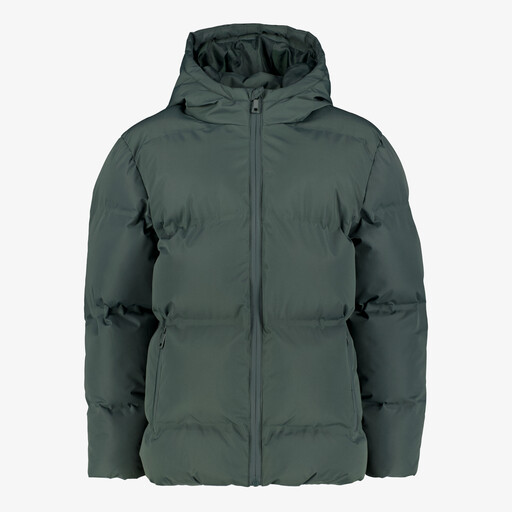 Jongens winterjas gewatteerd groen